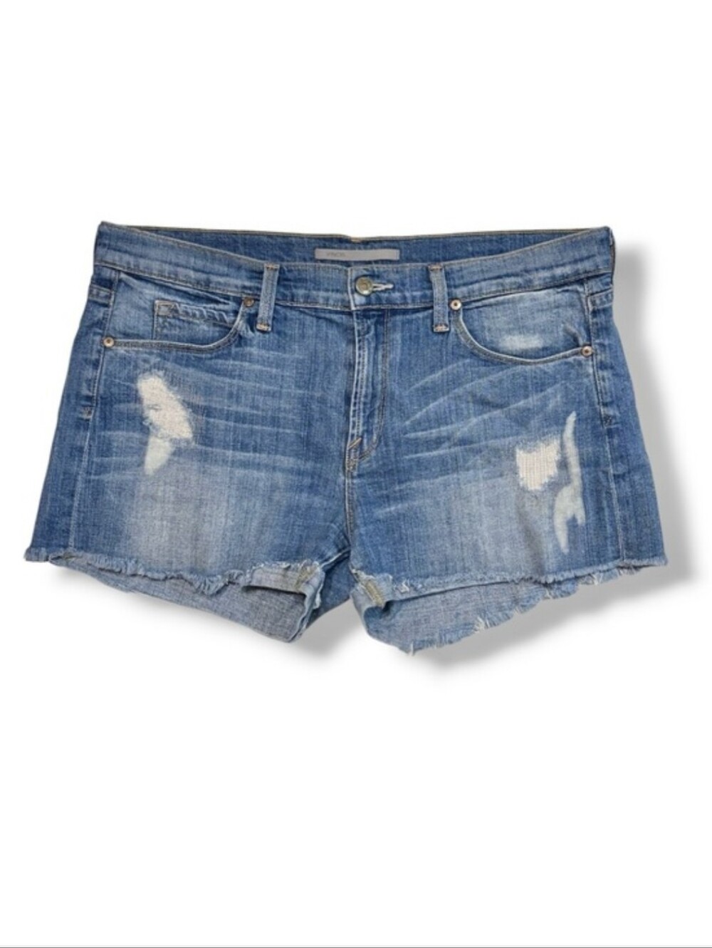 VINCE Distressed Denim Jean Shorts Size 30